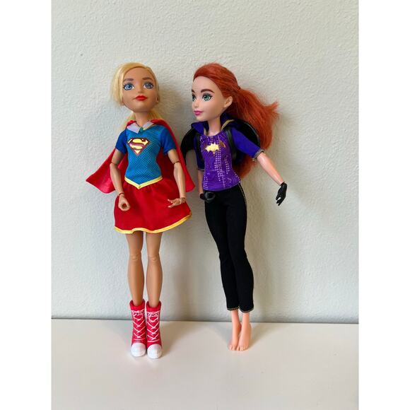 DC Super Hero Girls 12-inch action doll Set; Supergirl and Batgirl - Picture 1 of 7